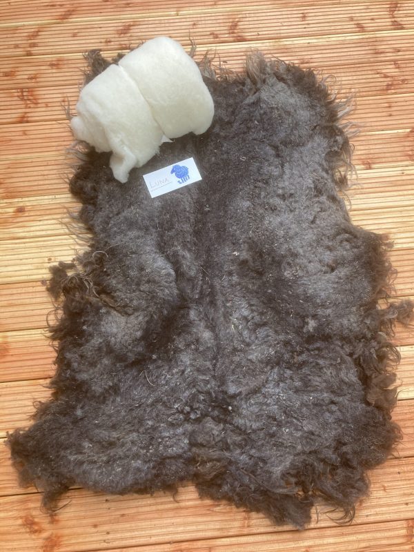 DIY FilzFell schwarz meliert "Luna" – Bild 2