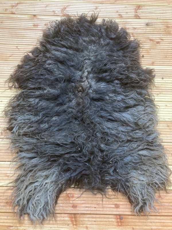 DIY FilzFell schwarz meliert "Amme"