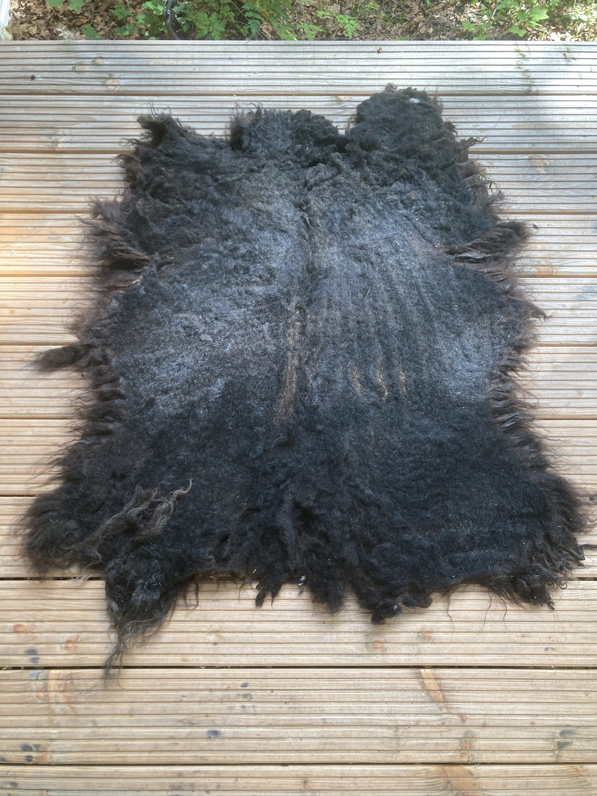 DIY FilzFell schwarzbraun "Nora Noir 26" – Bild 2