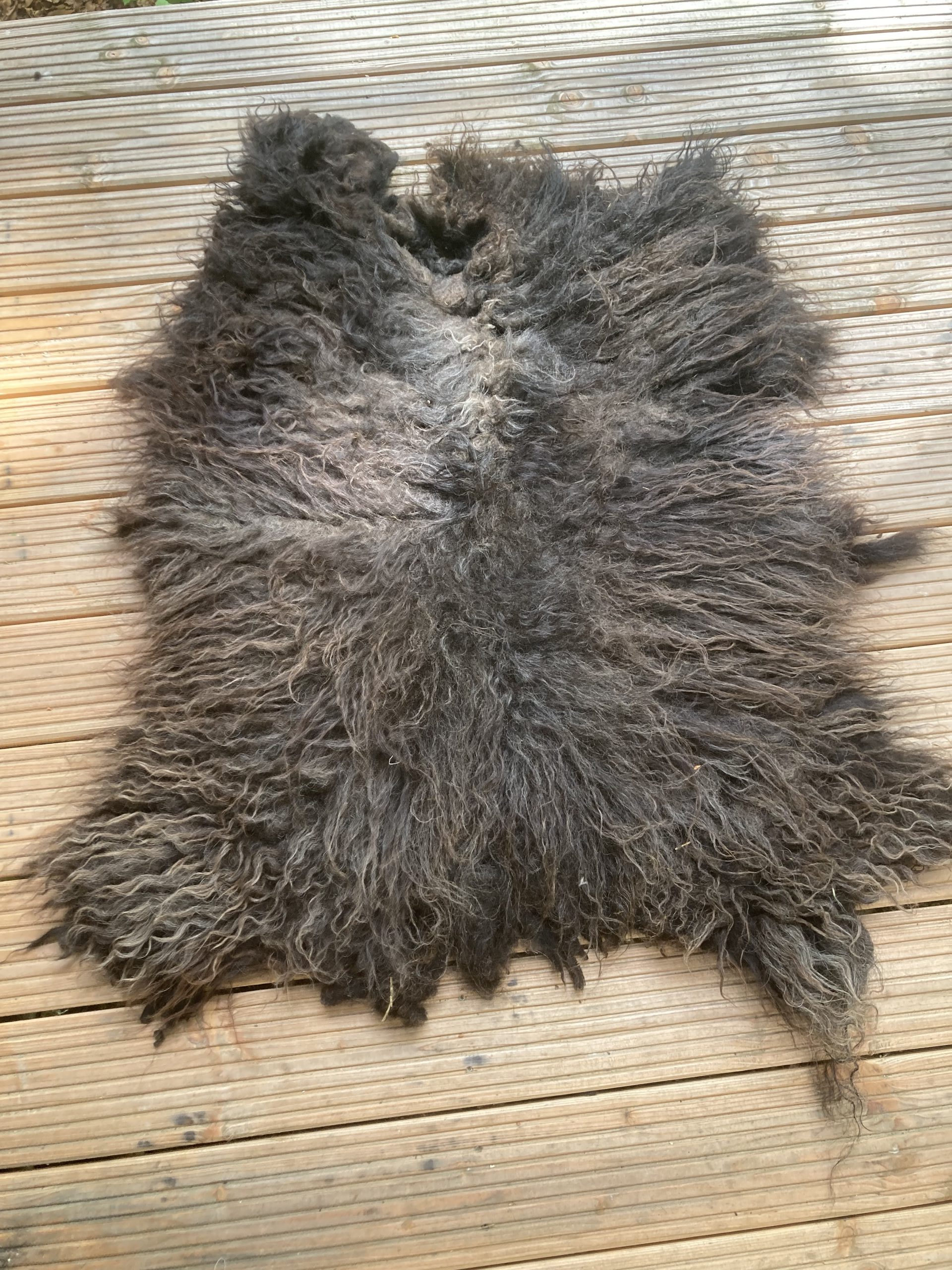 DIY FilzFell schwarzbraun "Nora Noir 26"