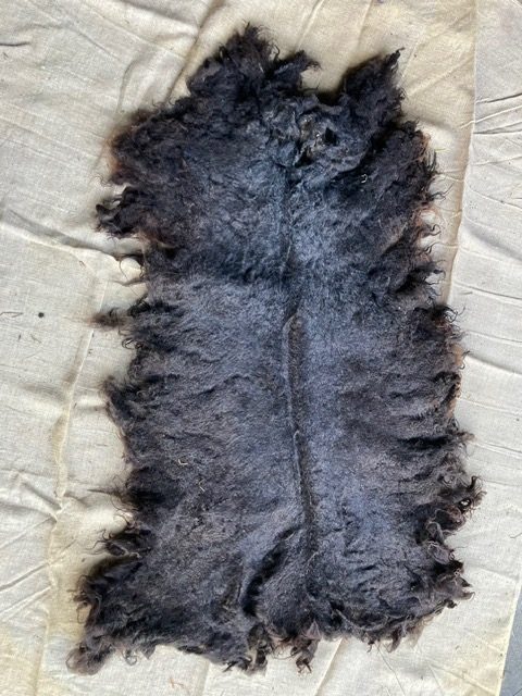DIY FilzFell schwarzbraun "Nora Noir 25" – Bild 3
