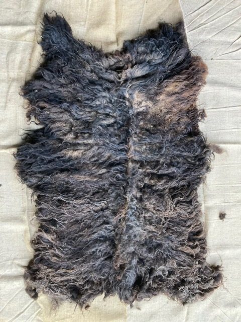 DIY FilzFell schwarzbraun "Nora Noir 25"
